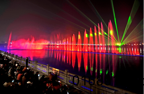 “大美江油•韻律涪江”水上音樂噴泉燈光秀